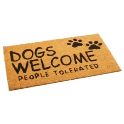 Juvale Dog Coir Doormat, Dogs Welcome People Tolerated, Natural Outdoor Door Mat For Porch (30 X 17 In) 11 Juvale Dog Coir Doormat, Dogs Welcome People Tolerated, Natural Outdoor Door Mat For Porch (30 X 17 In) -Juvale GUEST 65354ae2 2483 4a6c 8877 f2559270c77a