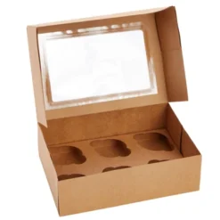 Juvale 24 Pack 6 Count Cupcake Boxes With Windows, To Go Containers For Bakery, Desserts, Muffins (Kraft Paper, 3.7x4.2x3.7 In) -Juvale GUEST 6617b63b e2b7 491a 8764 6e5a05c154c2