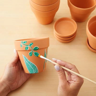 Juvale 6-Pack Small Terra Cotta Pots With Sauce And Drainage Hole, 4 Inch Terracotta Pot For Succulents, Flowers, Cactus, Garden, Indoor And Outdoor 1 Juvale 6-Pack Small Terra Cotta Pots With Sauce And Drainage Hole, 4 Inch Terracotta Pot For Succulents, Flowers, Cactus, Garden, Indoor And Outdoor