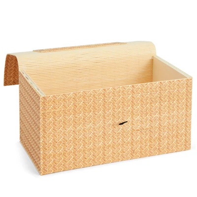 Juvale Bamboo Cane Material Tissue Box Cover For Home And Bathroom Decor, 11 X 6 X 5 In 6 Juvale Bamboo Cane Material Tissue Box Cover For Home And Bathroom Decor, 11 X 6 X 5 In - Image 6