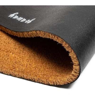 Juvale Coco Coir Welcome Front Door Mat For Outside Entryway, Nonslip Indoor Outdoor Doormat Rug, 17 X 30 In 2 Juvale Coco Coir Welcome Front Door Mat For Outside Entryway, Nonslip Indoor Outdoor Doormat Rug, 17 X 30 In - Image 2