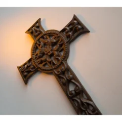 Juvale Irish Celtic Cross Decoration Wrought Iron Metal Cross For Christian And Religious Art Lovers, 11.5 X 7.7 Inches -Juvale GUEST 690ca1d0 6635 41ae a42c 9f95db927767