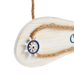 Juvale Wood Flip Flop Slippers Nautical Beach Hanging Wall Sign Home Decor, Good Vibes Only 9"x16" -Juvale GUEST 6a1ac1fb b80e 472e b722 6e1ee2bf20d2