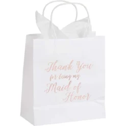 11pcs Bridesmaid Wedding Gift Bags Tissue Paper+1 Maid Of Honor For Bridal Party -Juvale GUEST 6d2b9a5b 4a8b 4317 97ba 0b05b031011b