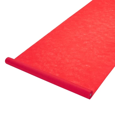 Juvale Red Carpet Runner For Party, 50 Ft Runway Aisle For Wedding, Banquet, Prom Nights, Movie Night Decor, 40gsm, 3 Feet Wide 6 Juvale Red Carpet Runner For Party, 50 Ft Runway Aisle For Wedding, Banquet, Prom Nights, Movie Night Decor, 40gsm, 3 Feet Wide - Image 6