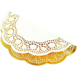 Juvale 100pcs Gold Round 12" Disposable Paper Doilies Lace For Art Craft Wedding Party Table Décor -Juvale GUEST 6e74494a c4ec 4cd8 87fb c2c61ecbf591