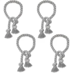 Okuna Outpost 4 Pack Gray Cotton Window Curtain Tiebacks Tie Backs, Rope Holdbacks Holder For Drapes, Home Decor, 29 In 9 Okuna Outpost 4 Pack Gray Cotton Window Curtain Tiebacks Tie Backs, Rope Holdbacks Holder For Drapes, Home Decor, 29 In -Juvale GUEST 70390785 567d 4dc2 8160 591f77d69ca4