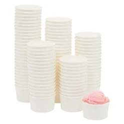 Juvale 100 Pack Disposable Ice Cream Sundae Cups For Frozen Dessert, Yogurt, Fruit Cocktails, 8 Oz -Juvale GUEST 714466c1 b989 4440 ad0b c39ca60efce4