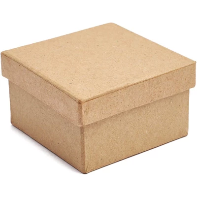 6 Packs Mini Paper Mache Gift Boxes With Lids Thick Paper Board For Storage DIY Crafts Party Favors Birthday Wedding, Kraft Color 3 6 Packs Mini Paper Mache Gift Boxes With Lids Thick Paper Board For Storage DIY Crafts Party Favors Birthday Wedding, Kraft Color - Image 3