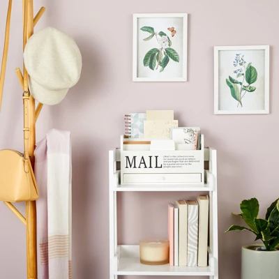 Juvale White Mail Organizer For Desktop, Wooden Mail Sorter Storage Box For Countertop, Home Office, Farmhouse-Style 3-Tier Holder With Drawer (11 In) 1 Juvale White Mail Organizer For Desktop, Wooden Mail Sorter Storage Box For Countertop, Home Office, Farmhouse-Style 3-Tier Holder With Drawer (11 In)