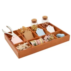 Juvale Wooden Drawer Organizer With 12 Compartments, Divided Tray For Arts And Crafts Supplies, Stationery, 12 Grid Sorting Tray, 13.2 X 9.2 X 1.5 In -Juvale GUEST 784151ea 2a35 4bd8 96d4 00b4584bc2f3