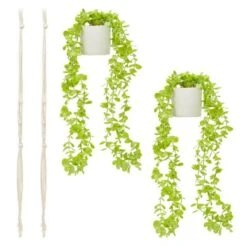Juvale 2 Pack Hanging Artificial Faux Eucalyptus, Fake Plants With Ceramic Pots For Spring Home Decor, House Warming Gift, 31 In -Juvale GUEST 7956c0f8 acbb 4b45 b6e7 85c4e16f937e