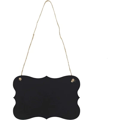 Juvale 6-Pack Black Hanging Acrylic Chalkboard Message Board Signs Liquid & Standard Chalk 4 X 6 In 4 Juvale 6-Pack Black Hanging Acrylic Chalkboard Message Board Signs Liquid & Standard Chalk 4 X 6 In - Image 4