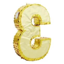 Juvale Number 3 Gold Foil Party Pinata For Third 3rd Birthday, Centerpiece Decoration 11.1 X 2.9 X 16.1 In 11 Juvale Number 3 Gold Foil Party Pinata For Third 3rd Birthday, Centerpiece Decoration 11.1 X 2.9 X 16.1 In -Juvale GUEST 7b302ecc 009c 441c 8d4f 9fd8e90f9254