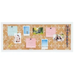 Juvale Decorative Cork Boards For Walls, Framed Tack Bulletin Board With White Border And Floral Print For Bedroom Wall Decor, Dorm Room, 10 X 24 In -Juvale GUEST 7c11442d 4a91 47ef 85d3 03868eee1bc9