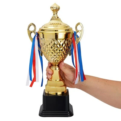 Juvale Large Graduation Party Trophy For Sports Tournaments, Competitions, Awards, Gold, 15.2 X 7.5 X 3.7 In 3 Juvale Large Graduation Party Trophy For Sports Tournaments, Competitions, Awards, Gold, 15.2 X 7.5 X 3.7 In - Image 3