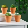 Juvale 2.5 Inch Small Terracotta Pots, Terra Cotta Decor With Drainage Hole, Paintable Pottery Clay Planter For Succulents, Flower Garden