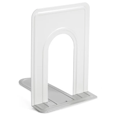Juvale 12 Pack Metal Bookends For Shelves, Heavy Duty White Book Stoppers For Library, Living Room, Or Office (5x6.6x 5.8 In) 4 Juvale 12 Pack Metal Bookends For Shelves, Heavy Duty White Book Stoppers For Library, Living Room, Or Office (5x6.6x 5.8 In) - Image 4