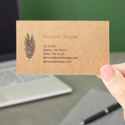 1000 Piece Blank Printable Business Cards, Paper, Perforated, Cardstock, Customizable, Business Cards, 10 Cards Per Sheet, 3.5 X 2 In, Brown 2 1000 Piece Blank Printable Business Cards, Paper, Perforated, Cardstock, Customizable, Business Cards, 10 Cards Per Sheet, 3.5 X 2 In, Brown - Image 2