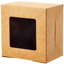 Juvale 25 Pack Mini Individual Cake Boxes With Display Window For Bakesale, Cupcakes, Donuts, Kraft Paper Material, 4 X 4 X 2.5 In -Juvale GUEST 812d3c9f 2296 41e4 aca5 f985b78d0c74