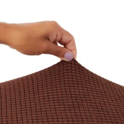 2 Pack Stretch Outdoor Cushion Covers For Patio Furniture And Sofas, Reversible (Medium, Dark Brown) -Juvale GUEST 837ed588 54a3 4d0b a209 a791db6472d0