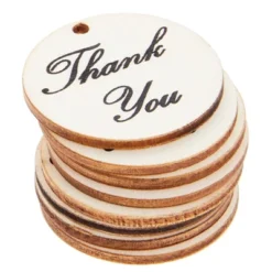 Juvale 100-Pack Thank You Wood Tags With Twine For Wedding And Baby Shower Themed Party Favors, 1.5 Inches -Juvale GUEST 84eb4f3c 9c2e 4c7f 9a4b af3497ea61bd