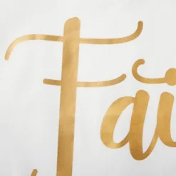 Juvale Set Of 4 Decorative Throw Pillow Covers Couch Cases 20x20 For Home Decor, Believe Faith Love Blessed, Gold Foil -Juvale GUEST 88fd44fe adab 4d98 8694 e9240c4d1c5f