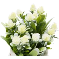 Juvale Artificial Flowers, Fake Faux Plants With Small White Vase For Indoor Room Spring Home Decor, 3.5 X 6 In -Juvale GUEST 896e8d98 f521 427d 9416 91185d6e5007