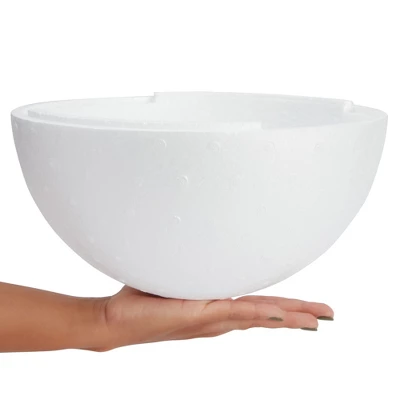 Juvale White Half Sphere Foam Ball For DIY Crafts, Large Hollow Dome For Art Supplies, 11.4 X 6 Inches 4 Juvale White Half Sphere Foam Ball For DIY Crafts, Large Hollow Dome For Art Supplies, 11.4 X 6 Inches - Image 4