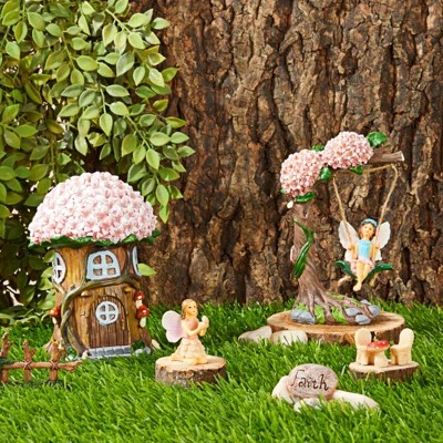 Juvale 8 Piece Miniature Fairy Garden Accessories Outdoor Decor Figurines Kit For Kids, Mini Whimsical Ornaments For Patio, House, Yard Supplies 2 Juvale 8 Piece Miniature Fairy Garden Accessories Outdoor Decor Figurines Kit For Kids, Mini Whimsical Ornaments For Patio, House, Yard Supplies - Image 2