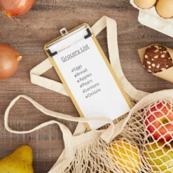 Juvale 12 Pack Mini Wooden Clipboards With Low Profile Clip, 4x8 Wood Clip Boards For Pocket Sized Notepads, Restaurant Receipt