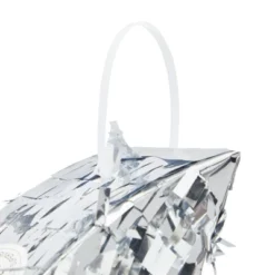 Blue Panda Pull String Crescent Moon Pinata For Birthday, Twinkle Twinkle Little Star Gender Reveal Party Decorations, Silver Foil, 17 X 11 X 3 In -Juvale GUEST 8b252494 b587 4d30 86f5 b1f6d8b4421a