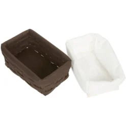 Juvale 5-Pcs Brown Small Rectangular Woven Nesting Baskets, Lined Wicker Set For Organizing Closet, Kitchen, Pantry Shelves, Bathroom (3 Sizes) 11 Juvale 5-Pcs Brown Small Rectangular Woven Nesting Baskets, Lined Wicker Set For Organizing Closet, Kitchen, Pantry Shelves, Bathroom (3 Sizes) -Juvale GUEST 8c1aae7a 9a6f 4536 8fc8 0558e010615f