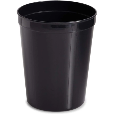 Juvale 16 Pack 16 Oz Reusable Stadium Cups, Plastic Tumblers For Party, Black 2 Juvale 16 Pack 16 Oz Reusable Stadium Cups, Plastic Tumblers For Party, Black - Image 2