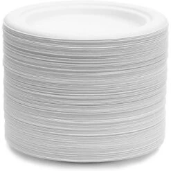 Juvale 125 Pack Small Sugarcane Bagasse Plates, Round Dessert & Appetizer Serving Platter For Wedding Party, White, 6 In 7 Juvale 125 Pack Small Sugarcane Bagasse Plates, Round Dessert & Appetizer Serving Platter For Wedding Party, White, 6 In -Juvale GUEST 8e5568b6 d3fa 44a5 a898 4a86376cc3ef