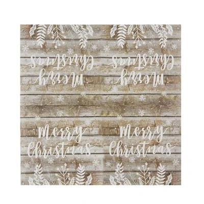 Juvale 100-Pack Wood Panel Merry Christmas Disposable Paper Cocktail Napkins Party Supplies Decorations 3 Juvale 100-Pack Wood Panel Merry Christmas Disposable Paper Cocktail Napkins Party Supplies Decorations - Image 3