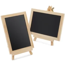 Juvale 6-Pack Mini Chalkboard Signs With Easel Stand For Table Decorations, Restaurant Food Display, Message Boards, Small Business, 7x7x4 In -Juvale GUEST 92a07564 dc39 4e83 b75f 3ca946d3ca56