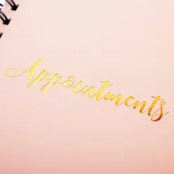 Juvale 200 Page Salon Appointment Book For Hair Stylist, Undated, Daily Planner, Hourly Spiral Book, Marble Design, 2 Columns, 14 X 5 In -Juvale GUEST 93792498 2117 41d4 8e45 2619db9b39fc