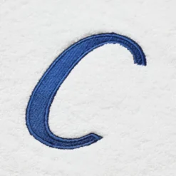 Juvale 3 Piece Letter C Monogrammed Bath Towels Set, White Cotton Bath Towel, Hand Towel, And Washcloth W Blue Embroidered Initial C For Wedding Gift -Juvale GUEST 94351d74 3863 4f44 9cac 90b17d722d35