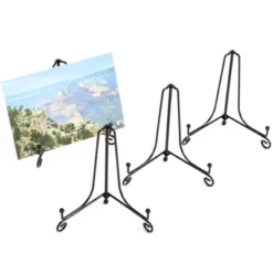 Juvale 4 Pack Black Metal Tabletop Folding Easel, Iron Display Stand Holder For Desk, Picture, Plate, Decor, Wedding, Party, 5 In -Juvale GUEST 94ca0eba c52b 474d 91e4 00f1d637c23e