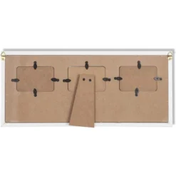 Wood Sonogram Picture Photo Frame For 3 Ultrasound Keepsake 2.5"x3.75" Photo Tabletop / Wall, White 17"x7.5"x0.5" -Juvale GUEST 95d43aff 72e2 4851 b257 3d8cedabfa06