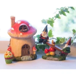 Juvale 7 Piece Set Mini Garden Gnome Fairy Village House Statue Set, Whimsical Home Décor -Juvale GUEST 96796316 fff2 4f6c aa33 49db673537db