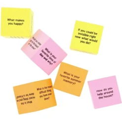 Juvale 6-Pack Conversation Starters Cubes, Kids Educational Activities, 3 Assorted Colors, 1.5 Inches