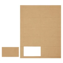 1000 Piece Blank Printable Business Cards, Paper, Perforated, Cardstock, Customizable, Business Cards, 10 Cards Per Sheet, 3.5 X 2 In, Brown 11 1000 Piece Blank Printable Business Cards, Paper, Perforated, Cardstock, Customizable, Business Cards, 10 Cards Per Sheet, 3.5 X 2 In, Brown -Juvale GUEST 9806f23d cf06 4aae 83b3 853a509a7762
