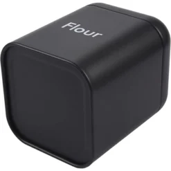 Juvale Set Of 2 Black Sugar And Flour Canisters For Kitchen, Containers For Storage (40 Oz, 4.5 X 6 In) -Juvale GUEST 980bdba6 29fd 4568 abc2 ac75151420ee