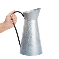 Juvale Rustic-Style Galvanized Pitcher Vase With Handle, Metal Watering Can For Farmhouse-Style Home Decor, Table Centerpieces, 12 In -Juvale GUEST 983fc044 1c56 42ce b4fd c7404e1fcf70