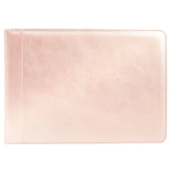 Juvale Rose Gold 7 Ring Business Checkbook Binder With Zipper For Checks, PU Leather, 15 X 11 X 2 In -Juvale GUEST 9952f898 cc2b 4ec7 a1d1 5c2513fa0278