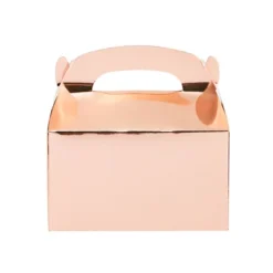 Blue Panda 24 Pack Rose Gold Gable Party Favor Boxes For Wedding, Birthday Party, Baby Shower, Small Boxes For Gifts, Treats, 6 X 3.5 X 3.5 In -Juvale GUEST 9b1757f6 19f3 44e0 9ff9 8b924a5344c9