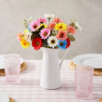 Juvale 60 Pack Artificial Daisy Flowers Heads, 2-Inch Colorful Fake Flowers, Bulk, For Crafts, Wedding Decorations, 6 Colors 1 Juvale 60 Pack Artificial Daisy Flowers Heads, 2-Inch Colorful Fake Flowers, Bulk, For Crafts, Wedding Decorations, 6 Colors