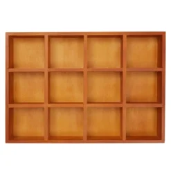 Juvale Wooden Drawer Organizer With 12 Compartments, Divided Tray For Arts And Crafts Supplies, Stationery, 12 Grid Sorting Tray, 13.2 X 9.2 X 1.5 In -Juvale GUEST 9c14acaf 179d 42da bbe5 3f6eb01426af